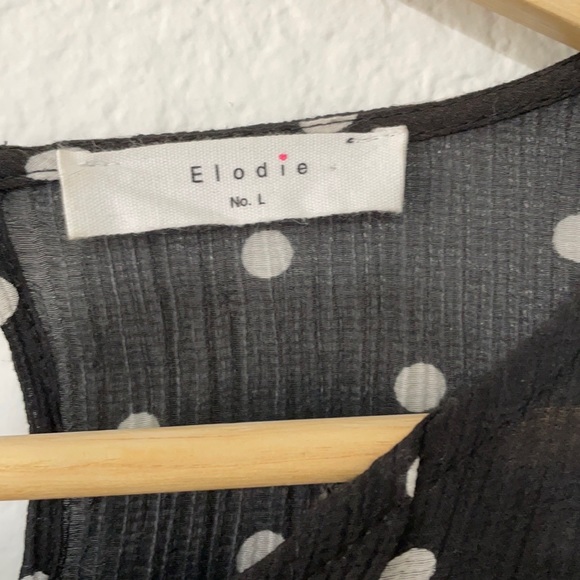 Elodie Polka Dot Tie Waist Blouse - Picture 6 of 11